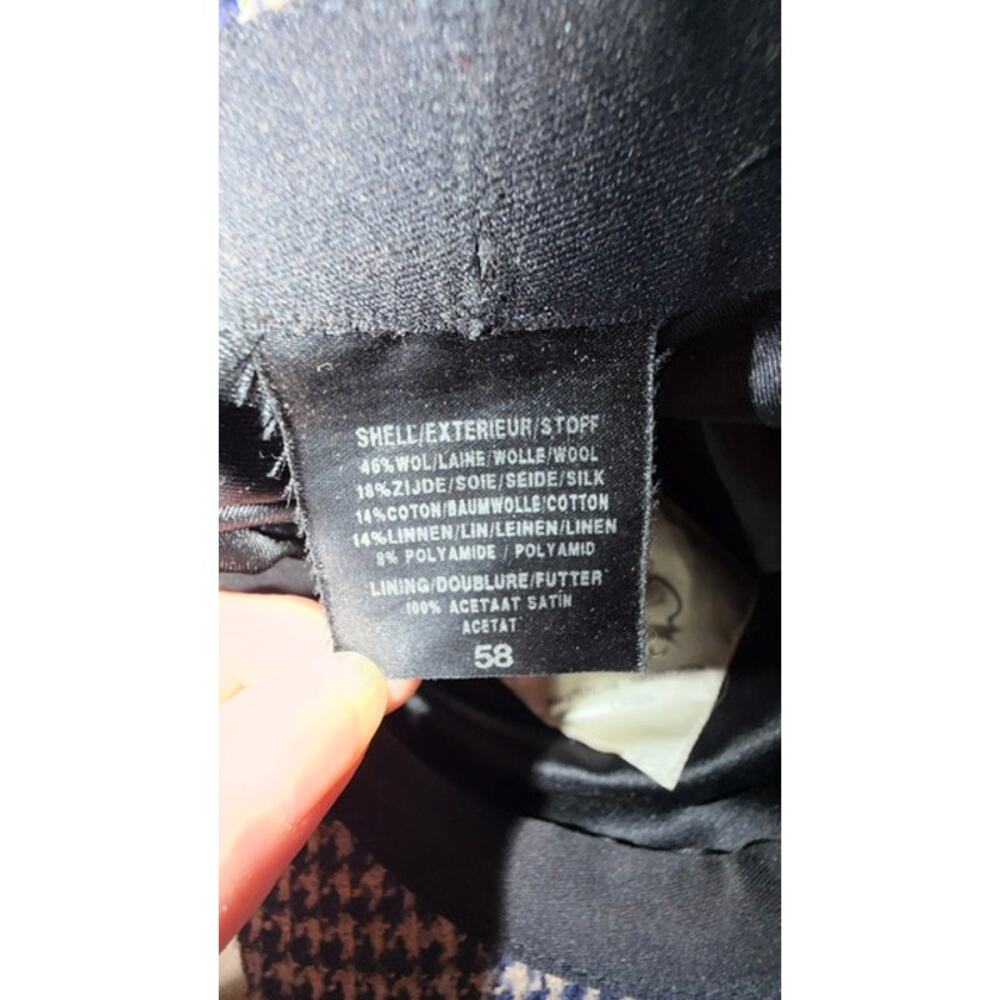 The English Hatter 1935 Houndstooth Newsboy Cap Wool Silk Blend Size 58 (7¼) - Picture 5 of 7